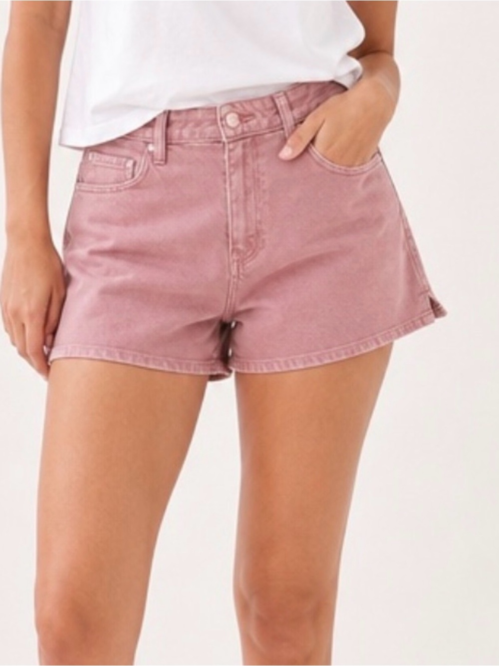 PAIGE Dani High-Rise Denim Shorts